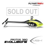 XLPower MSH41515 Protos 380EVO V2 Helicopter Remote Control XL Power YELLOW kit